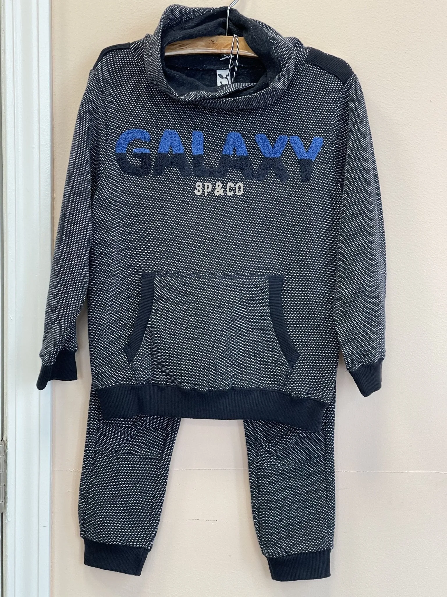 3Pommes Boys Blue Space College Sweater