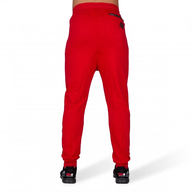 Alabama Drop Crotch Joggers - Red