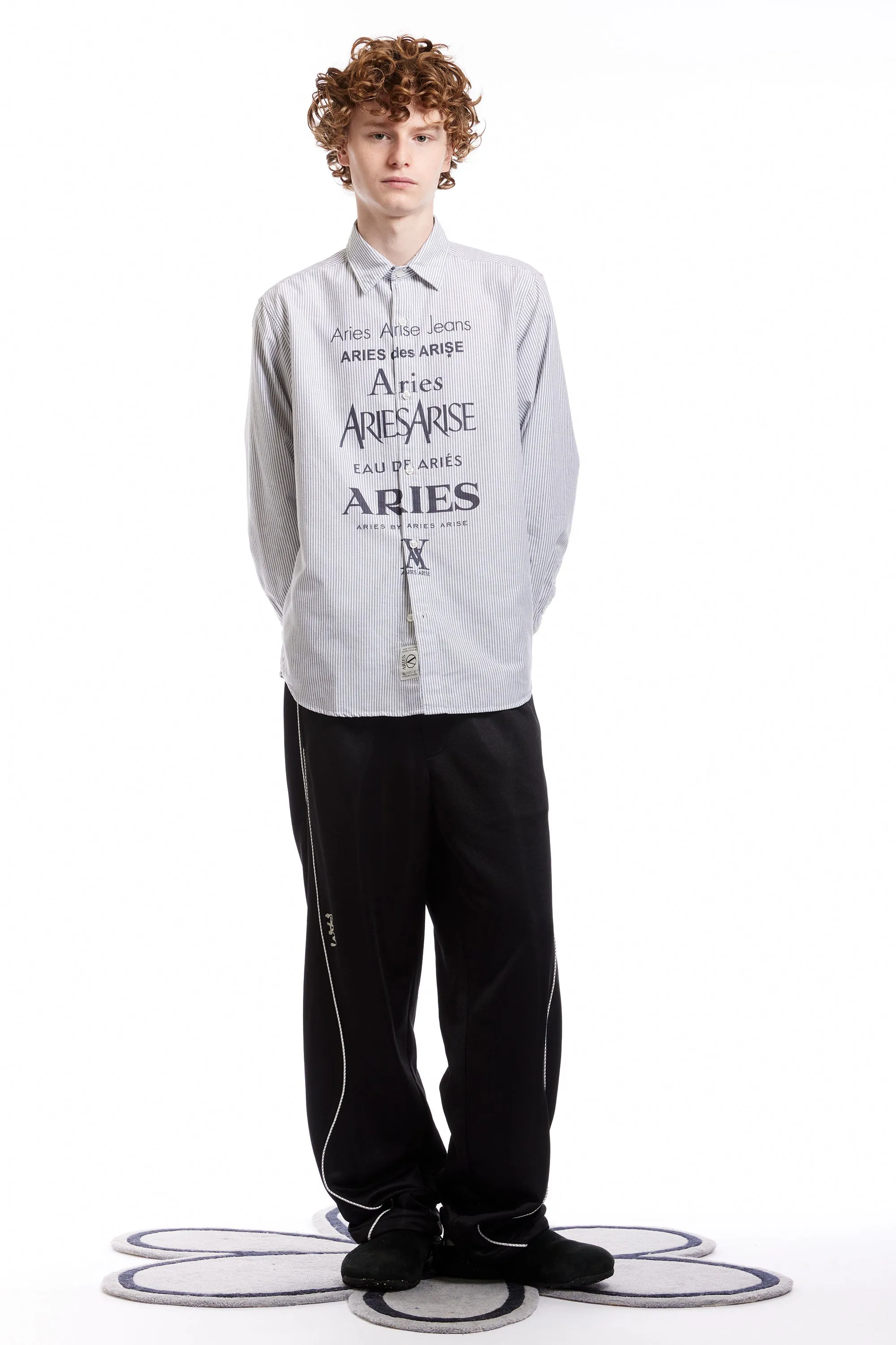 ARIES - PERFUME OXFORD SHIRT BLACK