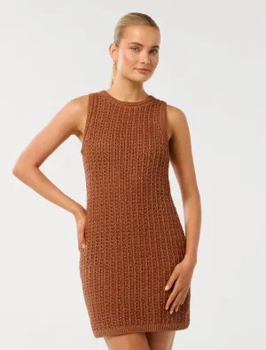 Bailee Crochet Mini Dress