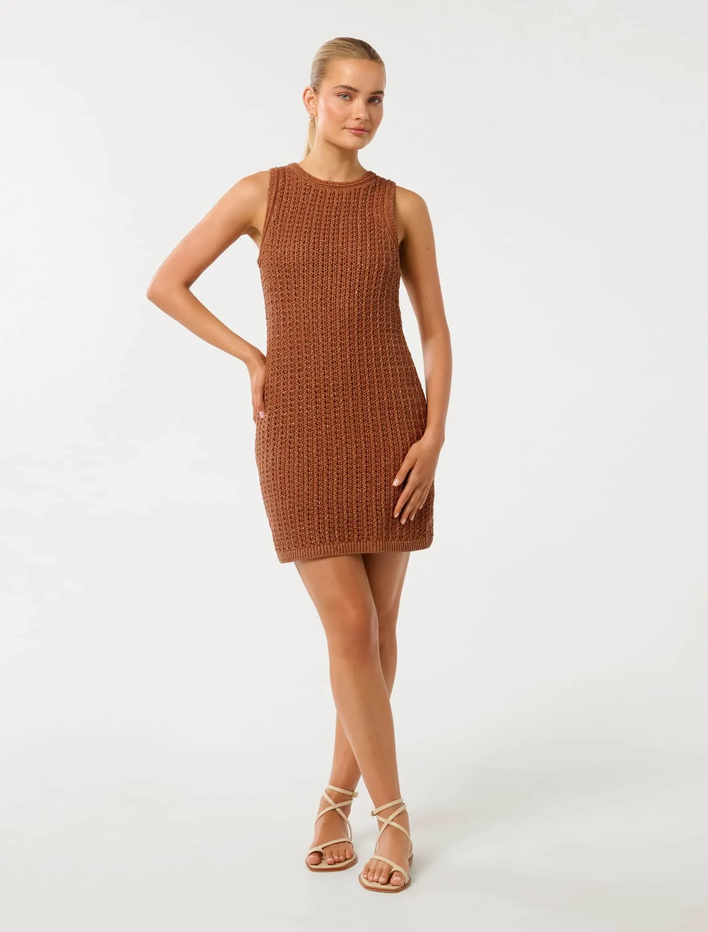 Bailee Crochet Mini Dress