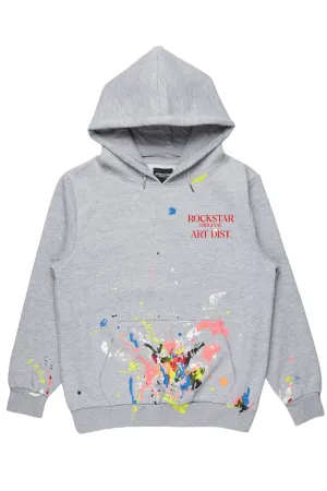 Bash Heather Grey Graphic Hoodie