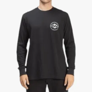 Billabong Mens Rotor Diamond Long Sleeve Tee Black