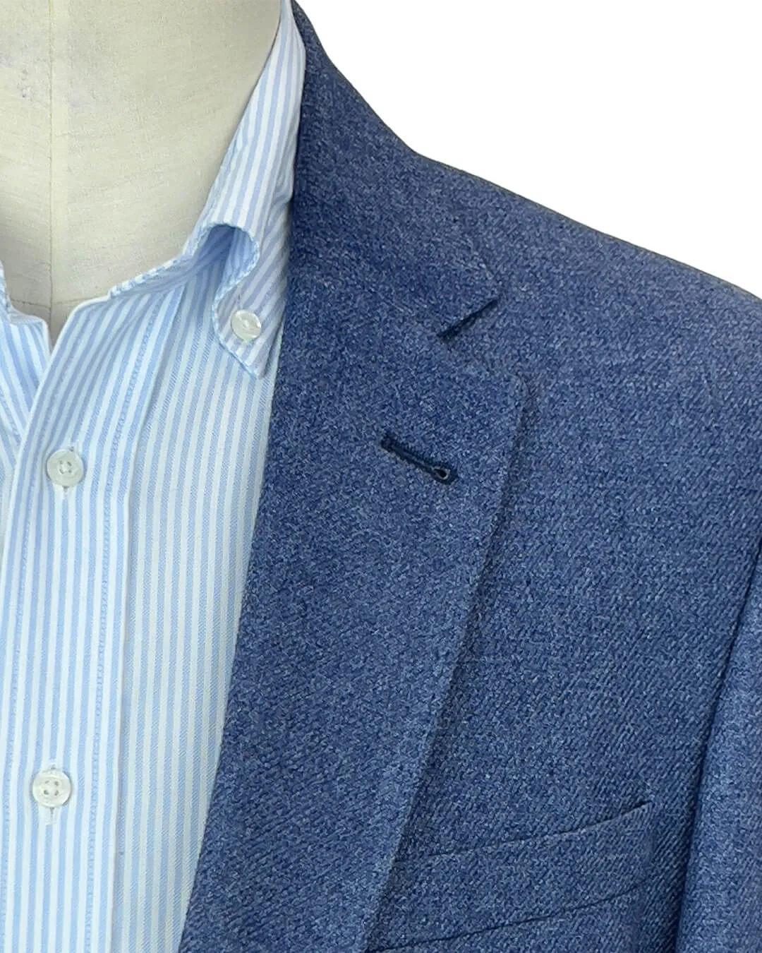 Blue Twill With Print Jacket