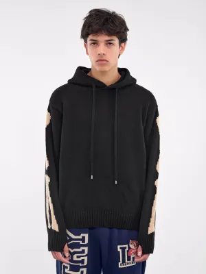 Bone Wool Hoodie (K2410KN079-BLACK)