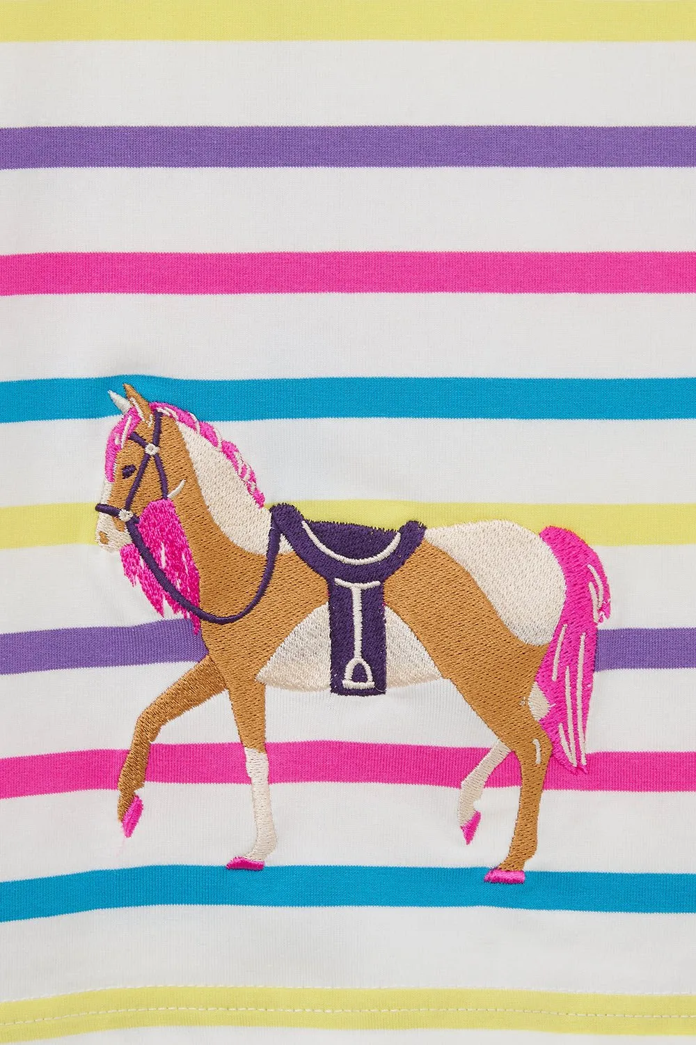 Causeway Top - Multi Stripe Horse