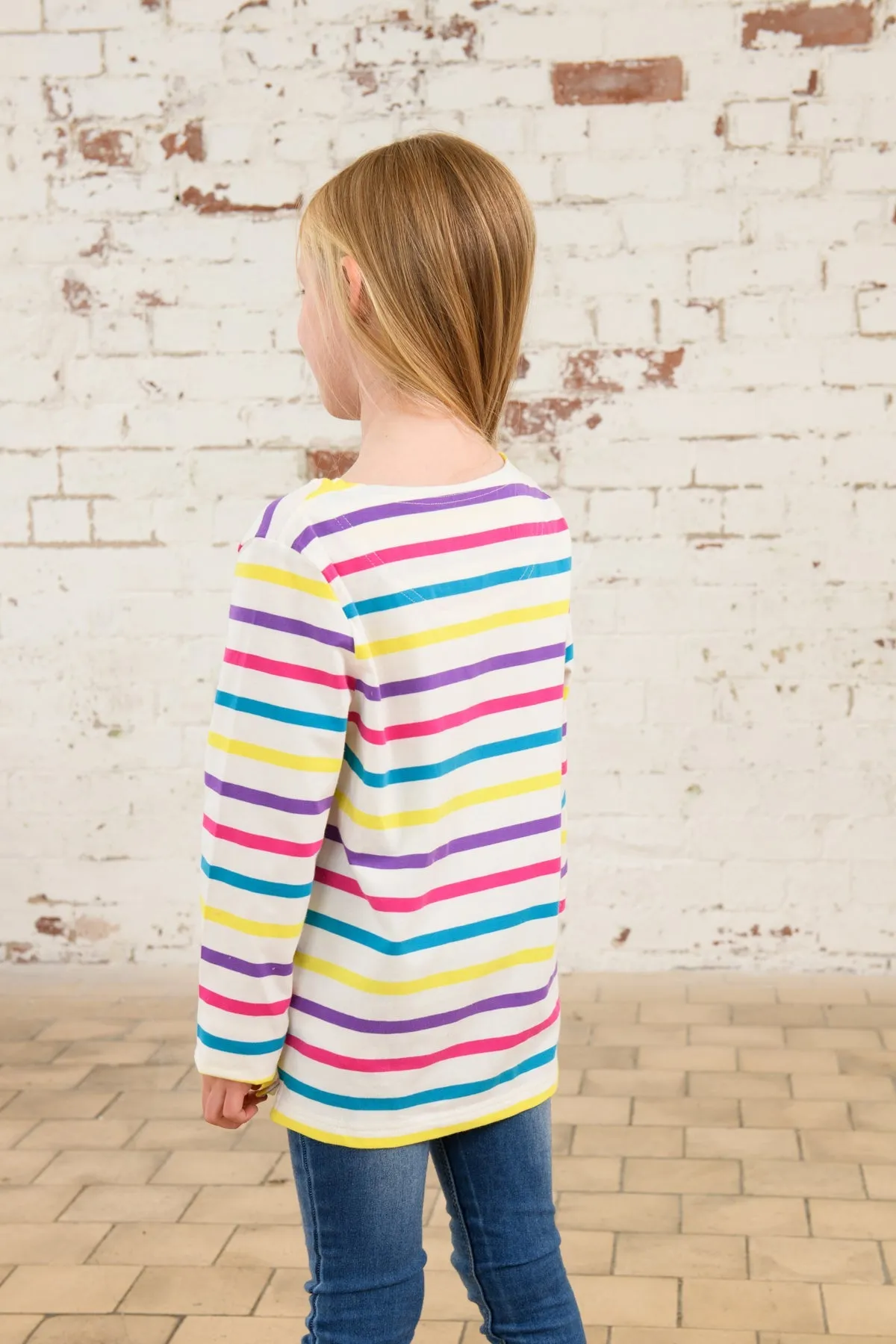 Causeway Top - Multi Stripe Horse