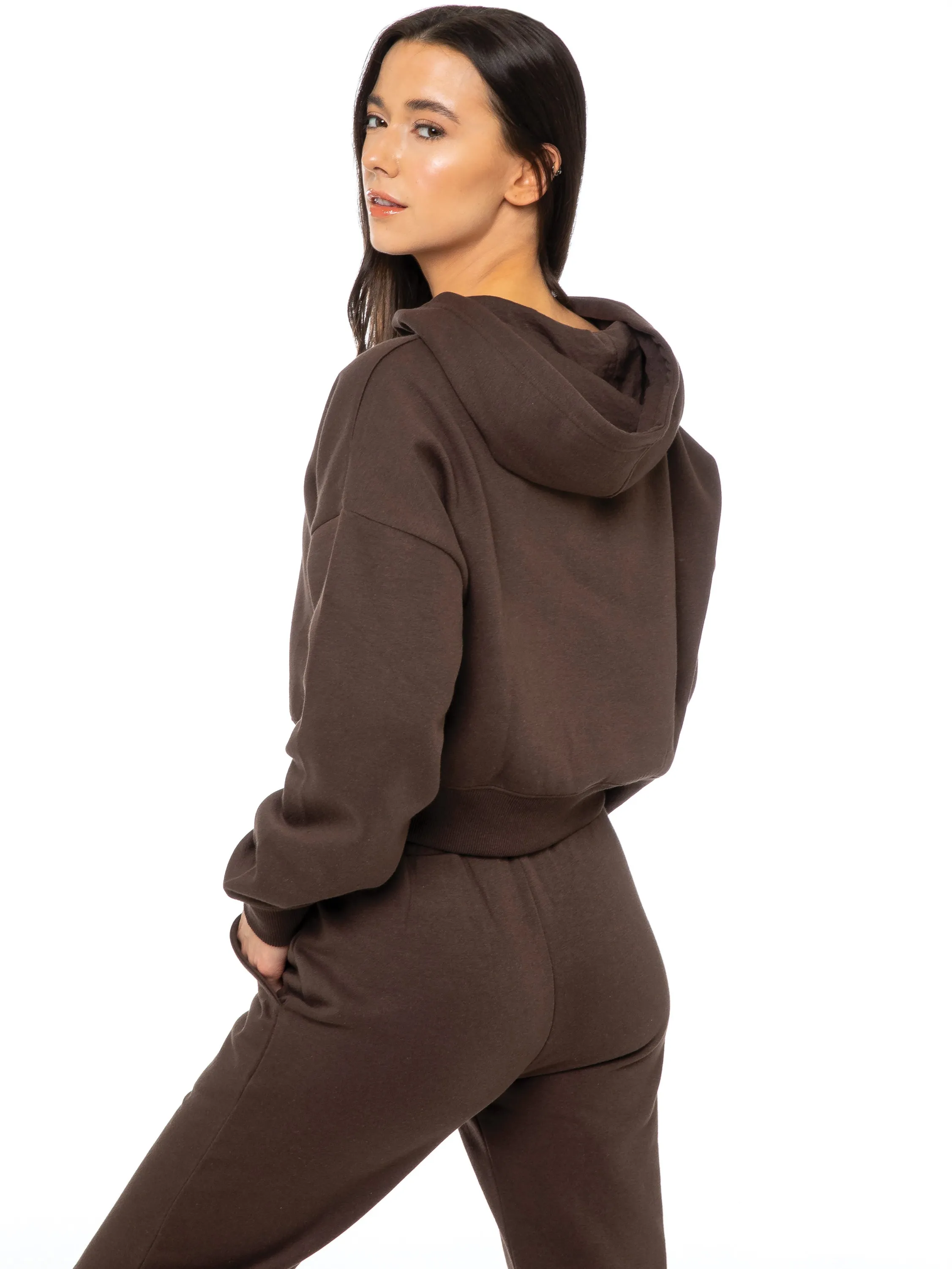 Enzo | Womens Cropped Hoodie Tracksuit