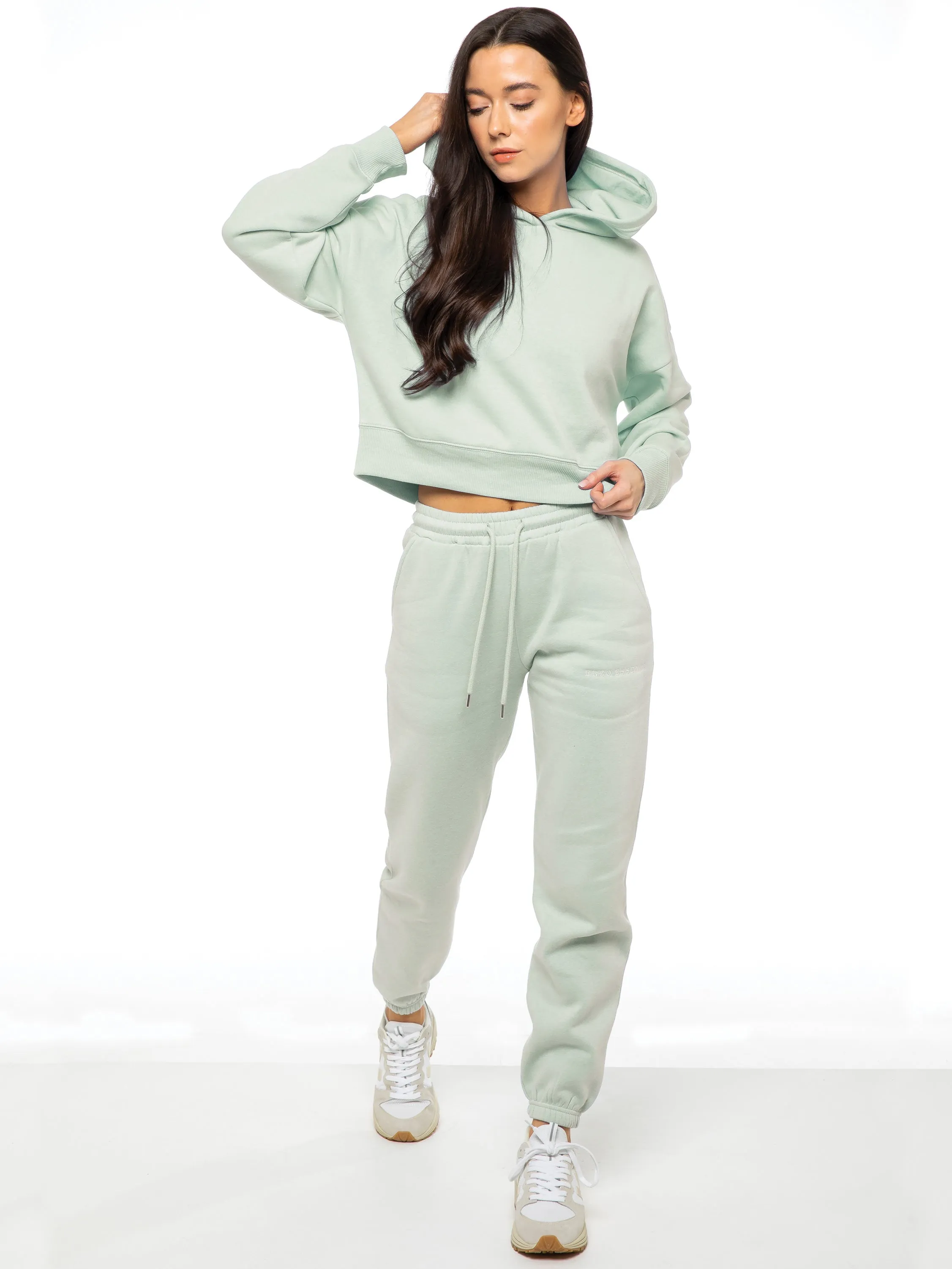 Enzo | Womens Cropped Hoodie Tracksuit