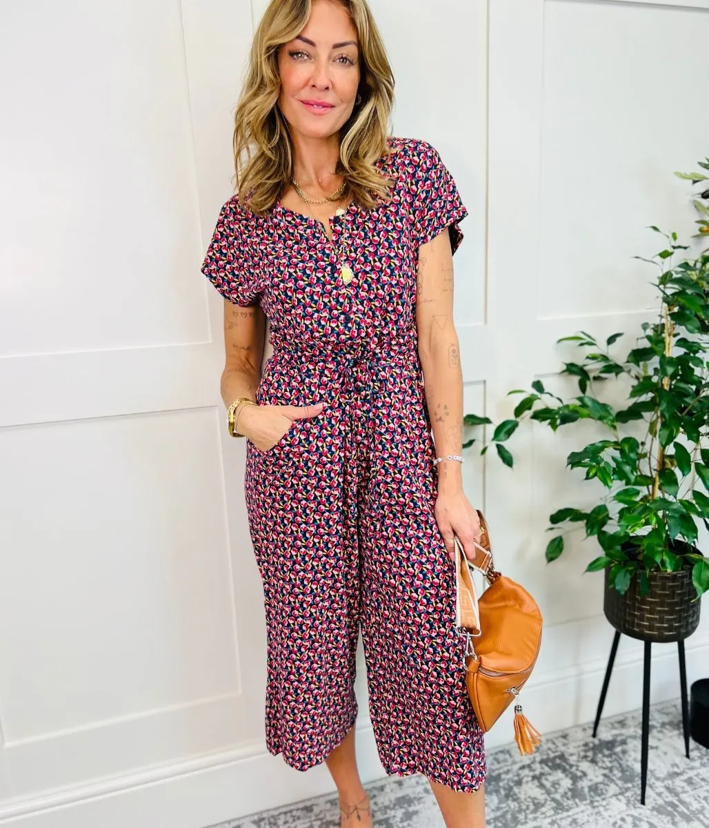 Ex Seasalt Floral Print Trellis Jumpsuit