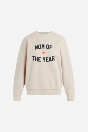 Favorite Daughter Mom of the Year Sweatshirt in Heather Oatmeal