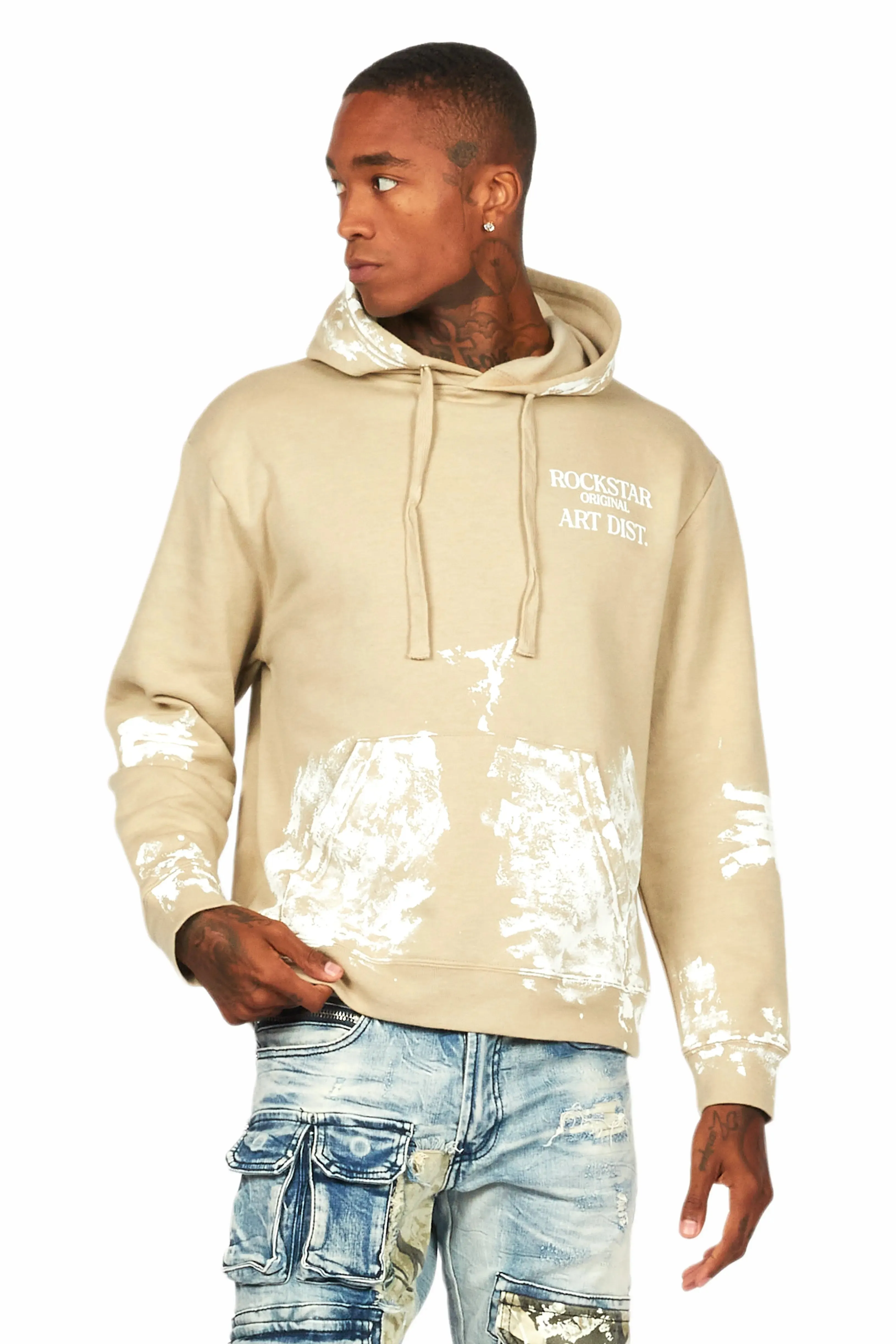 Filip Oatmeal Graphic Hoodie