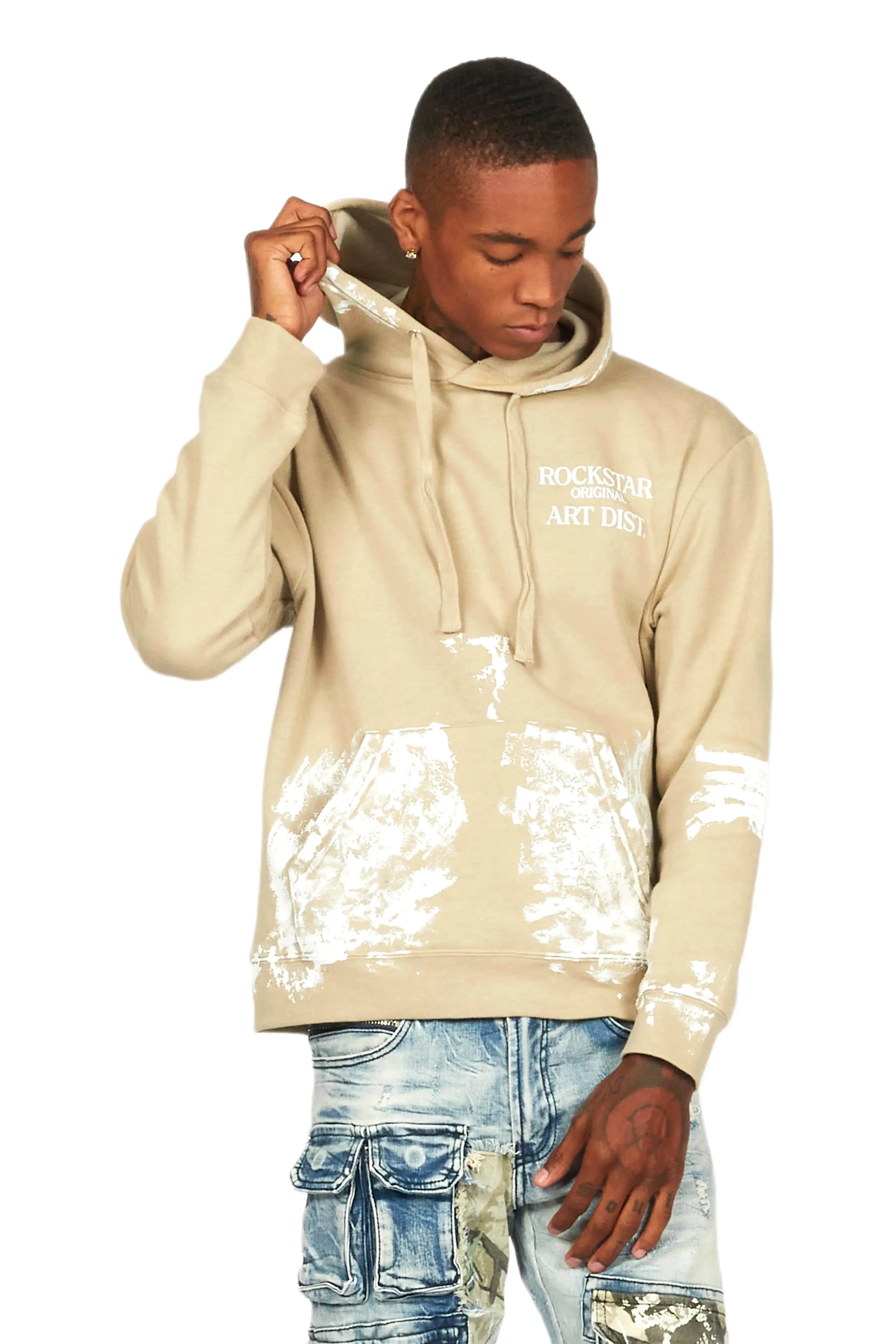 Filip Oatmeal Graphic Hoodie