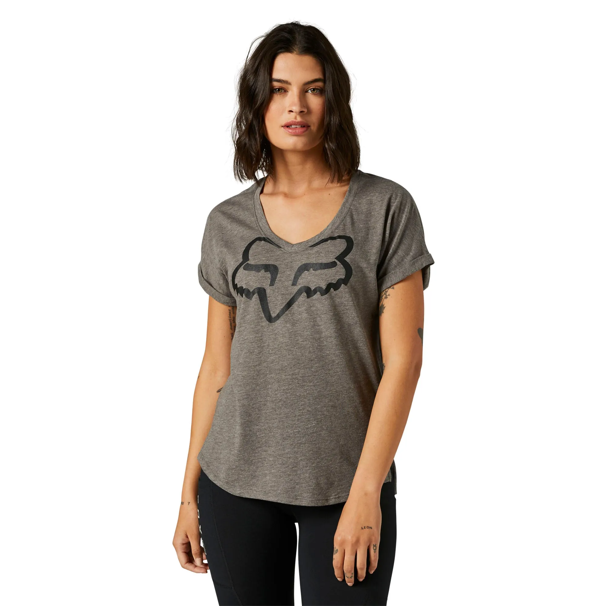 Fox Racing Womens Boundary T-Shirt Graphite Grey