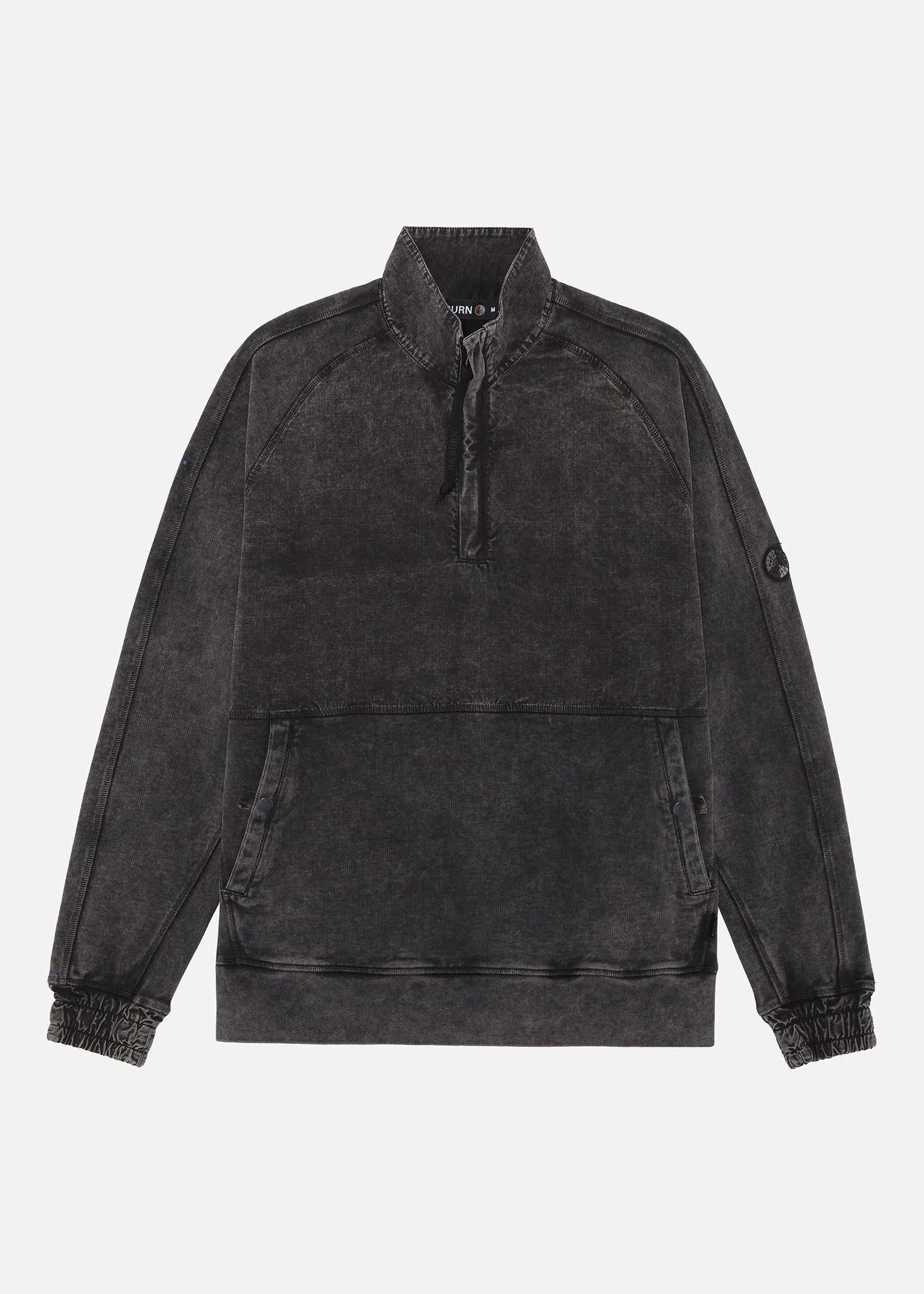 GD HALF ZIP SWEAT BLACK