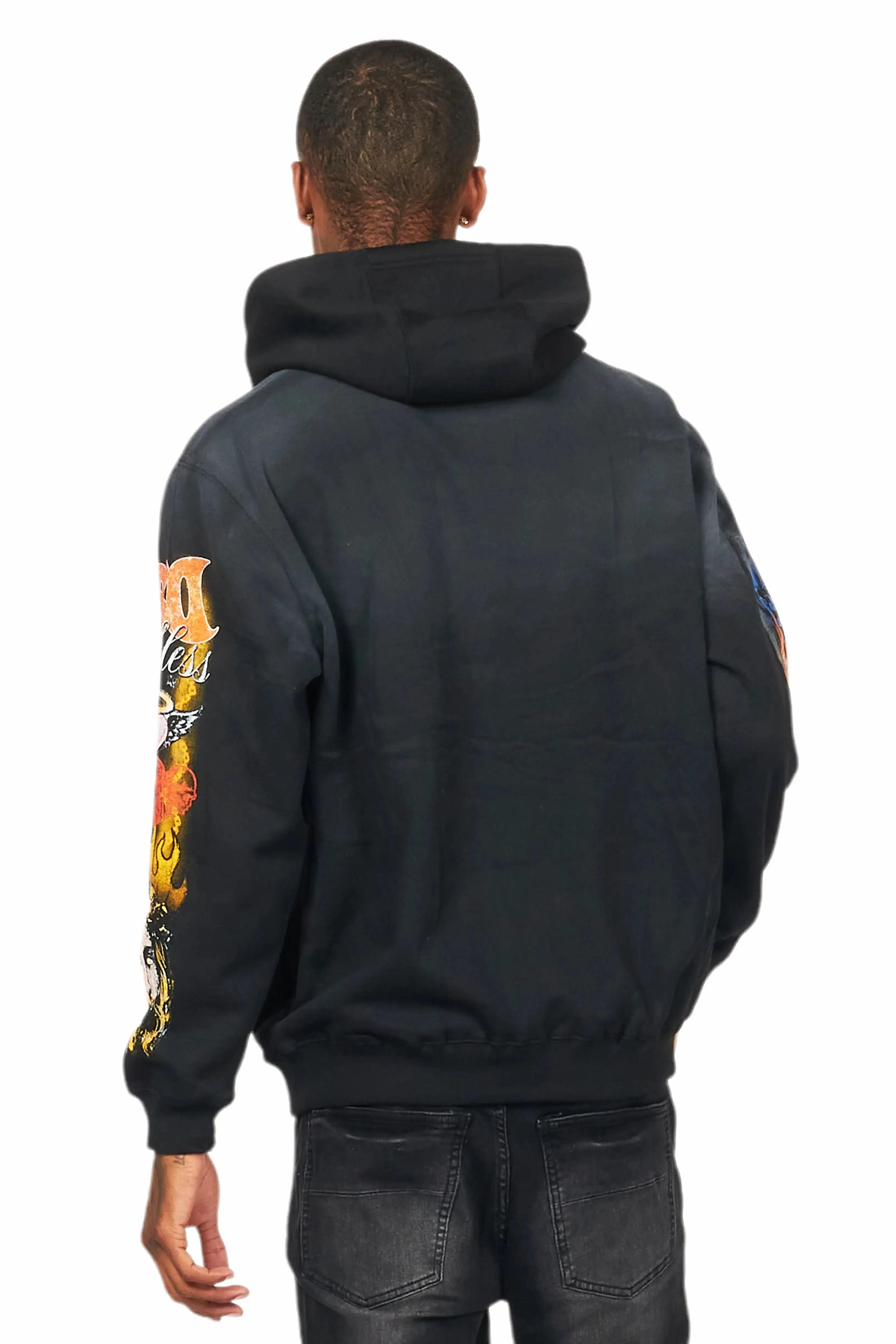 Germain Black Graphic Hoodie