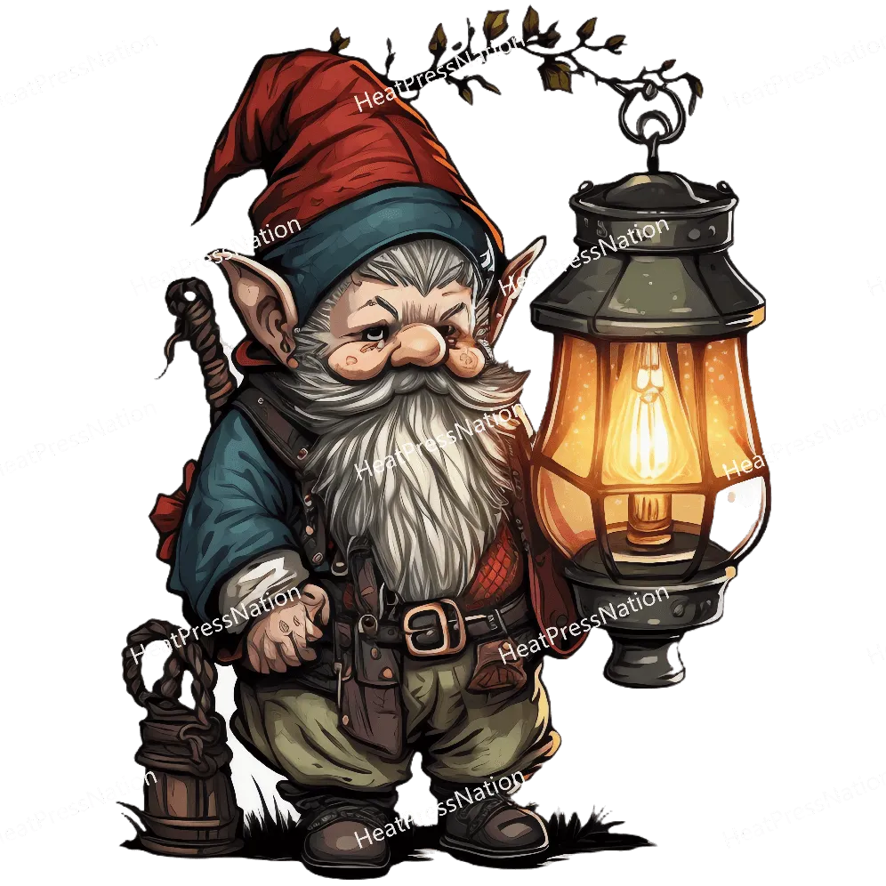 Gnome with Lamp Design