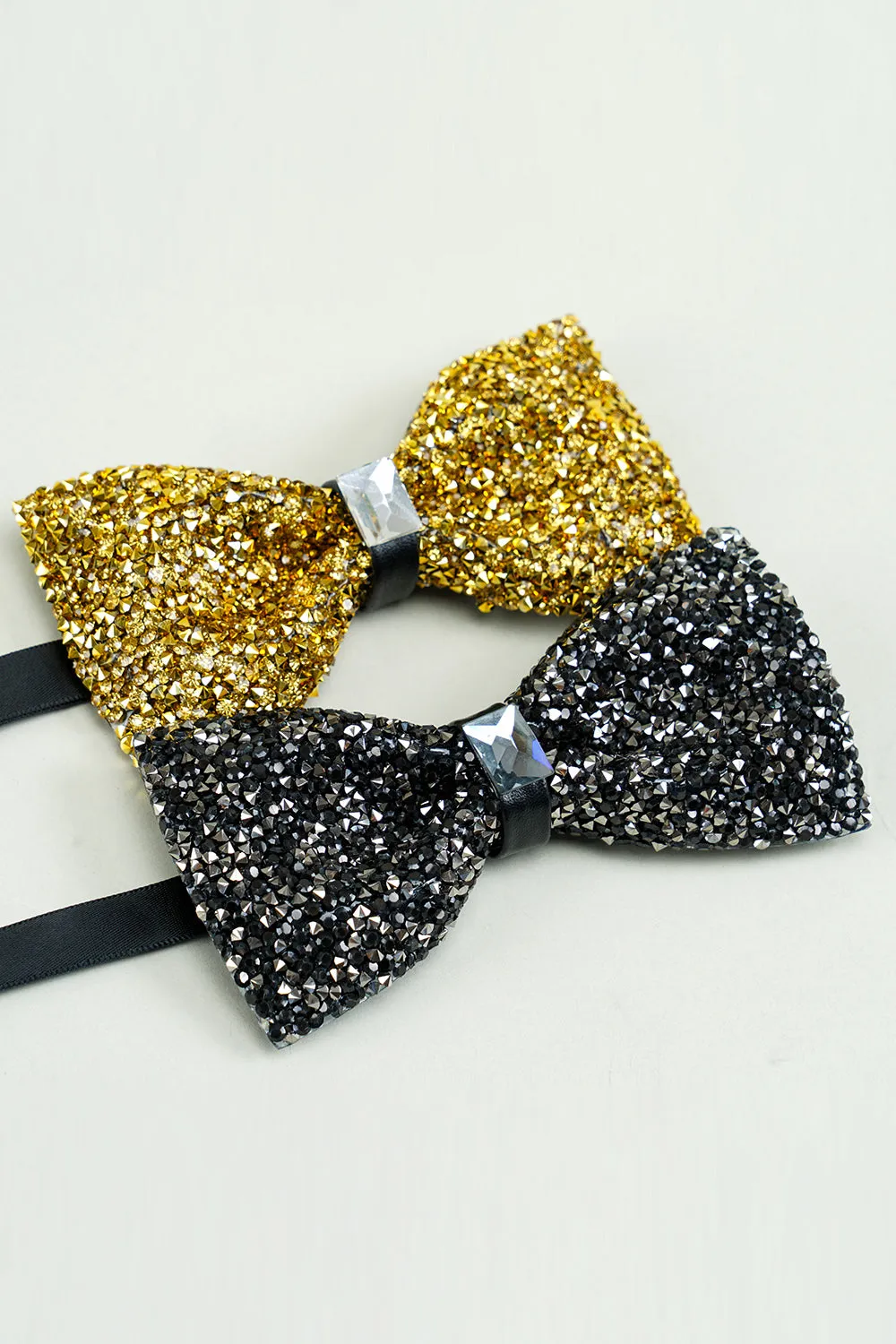 Golden Adjustable Bow Tie Formal Tuxedo Bowtie