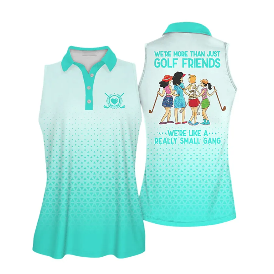 Golf Friends Sleeveless Polo Shirt For Ladies, Golf Shirt, Women Golf Shirts Short Sleeve