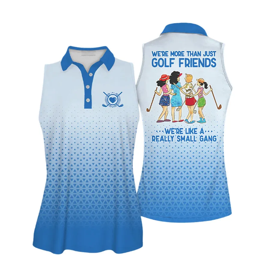 Golf Friends Sleeveless Polo Shirt For Ladies, Golf Shirt, Women Golf Shirts Short Sleeve