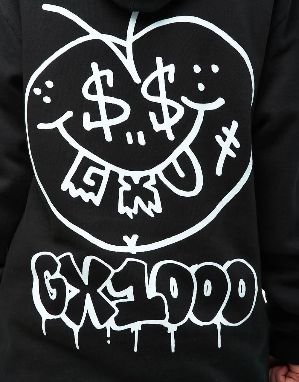 GX1000 Face Plant Pullover Hoodie - Black