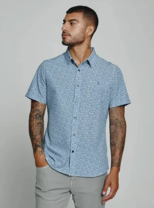 Hartley Short Sleeve Shirt-Light Blue-7 Diamonds