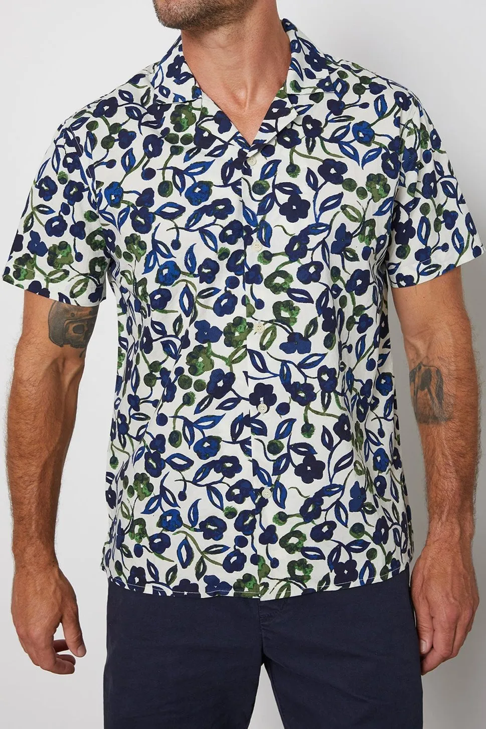 ISAIAH PRINTED BUTTON-UP SHIRT