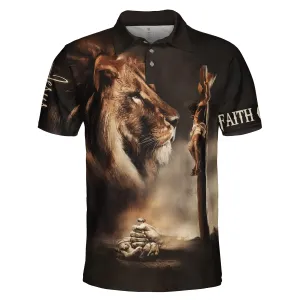 Jesus Christ Hangs On The Cross Polo Shirt - Christian Shirts & Shorts