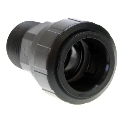 John Guest Black 3/4" Male Connector