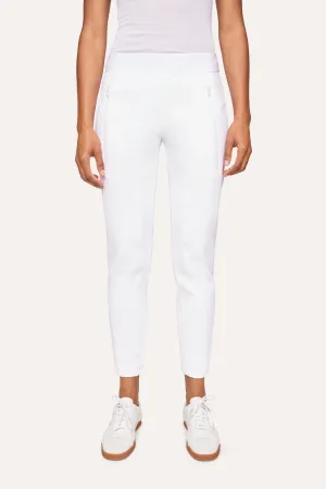 Jordi Seam Cropped Joggpants - Off White