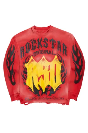 Kameron Red Crewneck