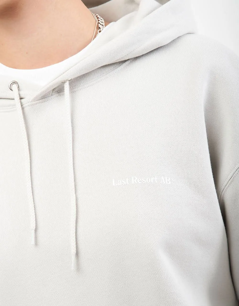 Last Resort AB Atlas Monogram Pullover Hoodie - Fog Grey