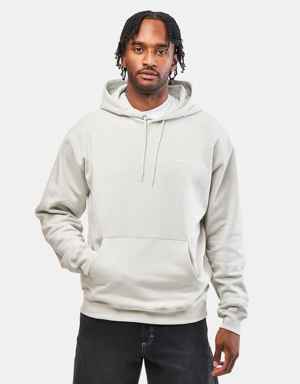 Last Resort AB Atlas Monogram Pullover Hoodie - Fog Grey