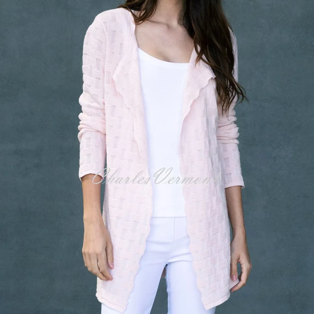 Marble Longline Cardigan – Style 6001-120 (Pale Pink)