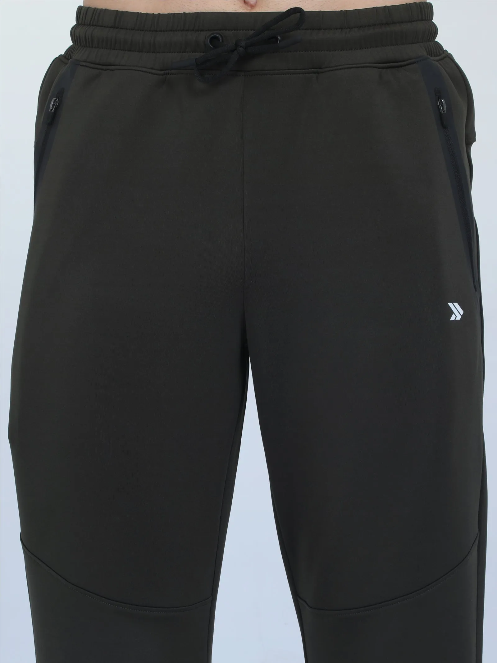 Men's Quick Dry Fitness Jogger Pants With Zipper Pockets