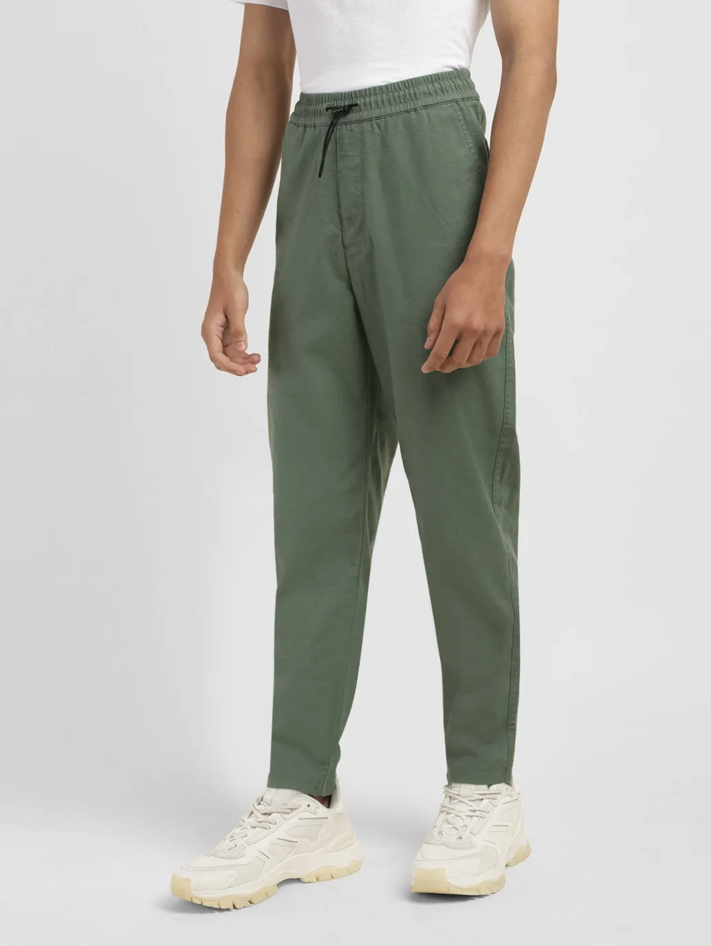 Men's Tapered Green Joggers