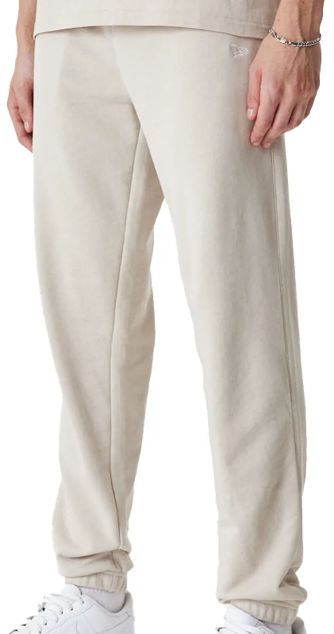 New Era Mens Essentials Jogger Stone White