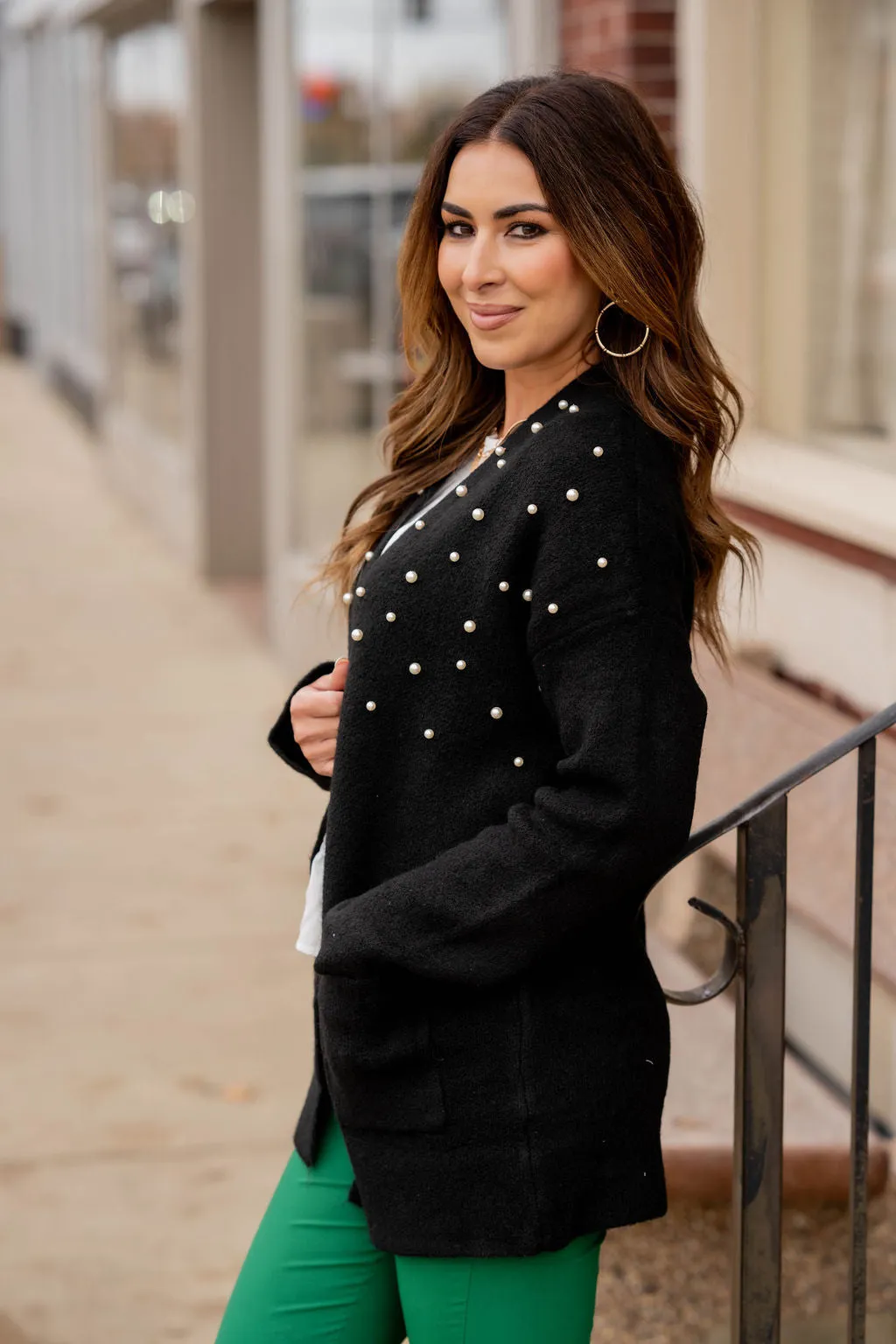 Pearl Accented Cardigan