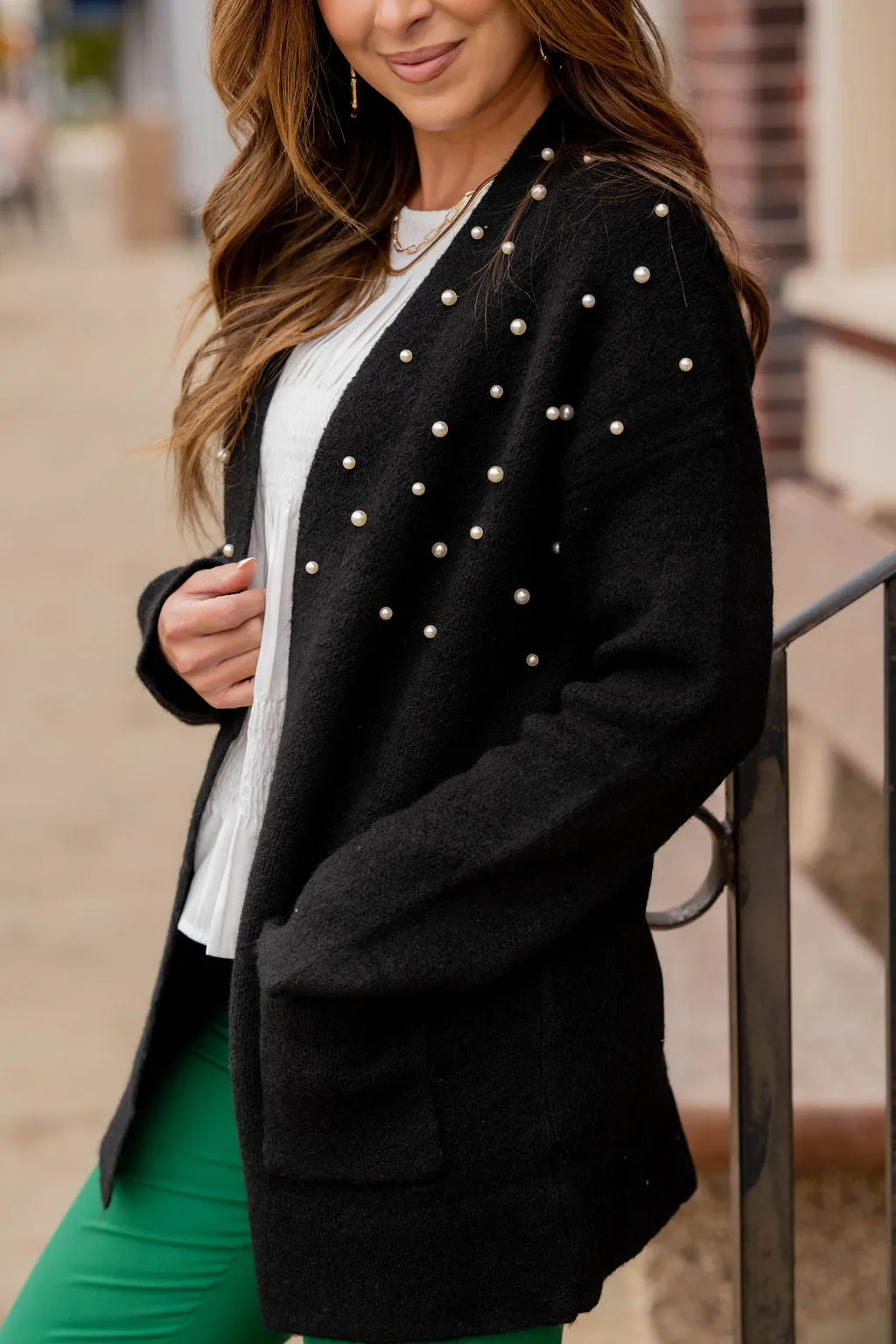 Pearl Accented Cardigan