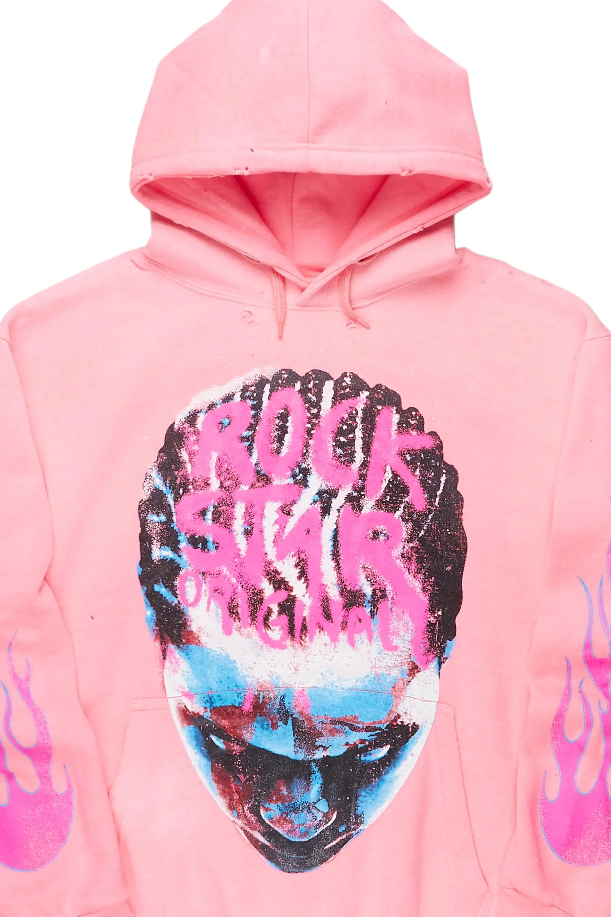 Rafe Pink Graphic Hoodie