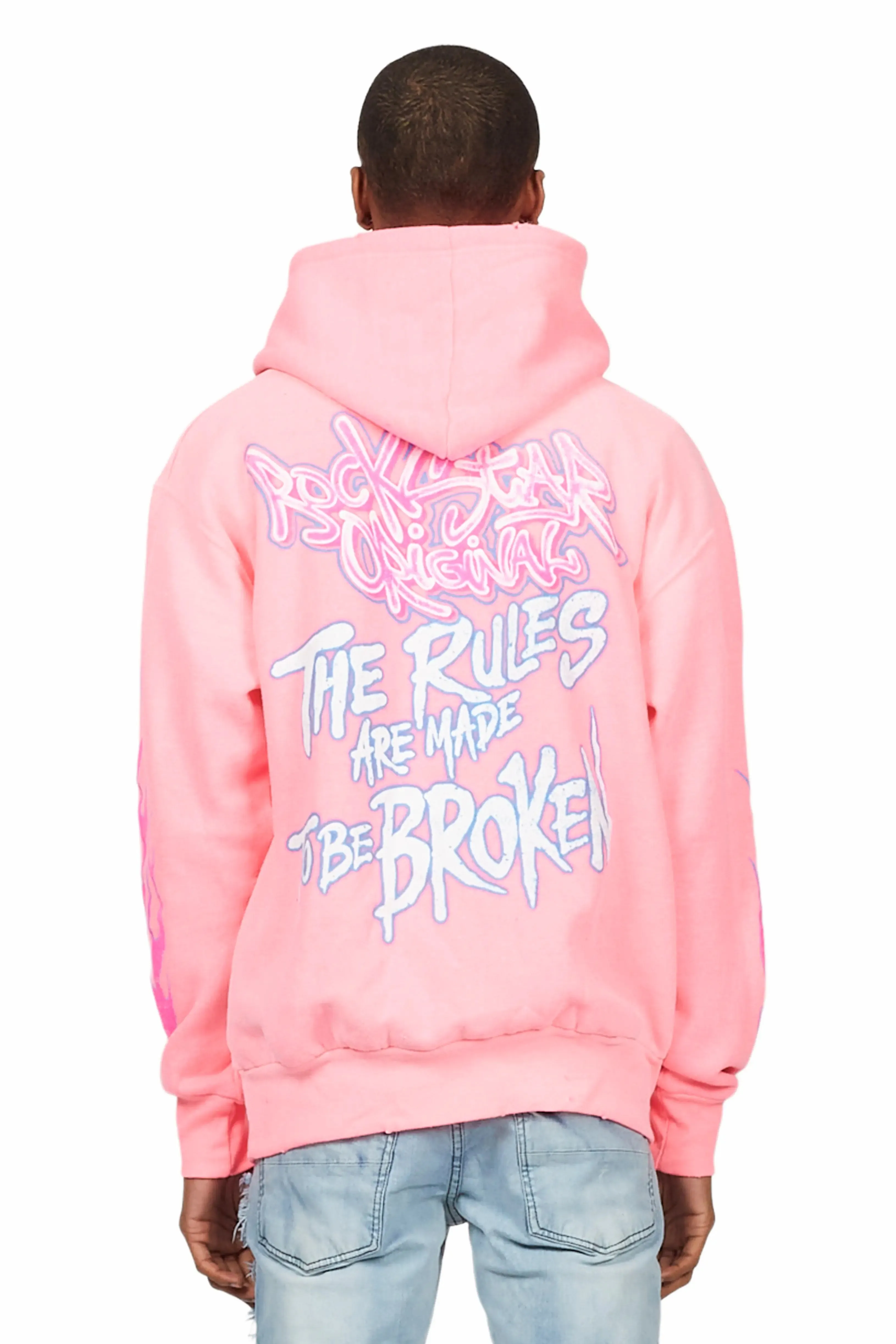 Rafe Pink Graphic Hoodie