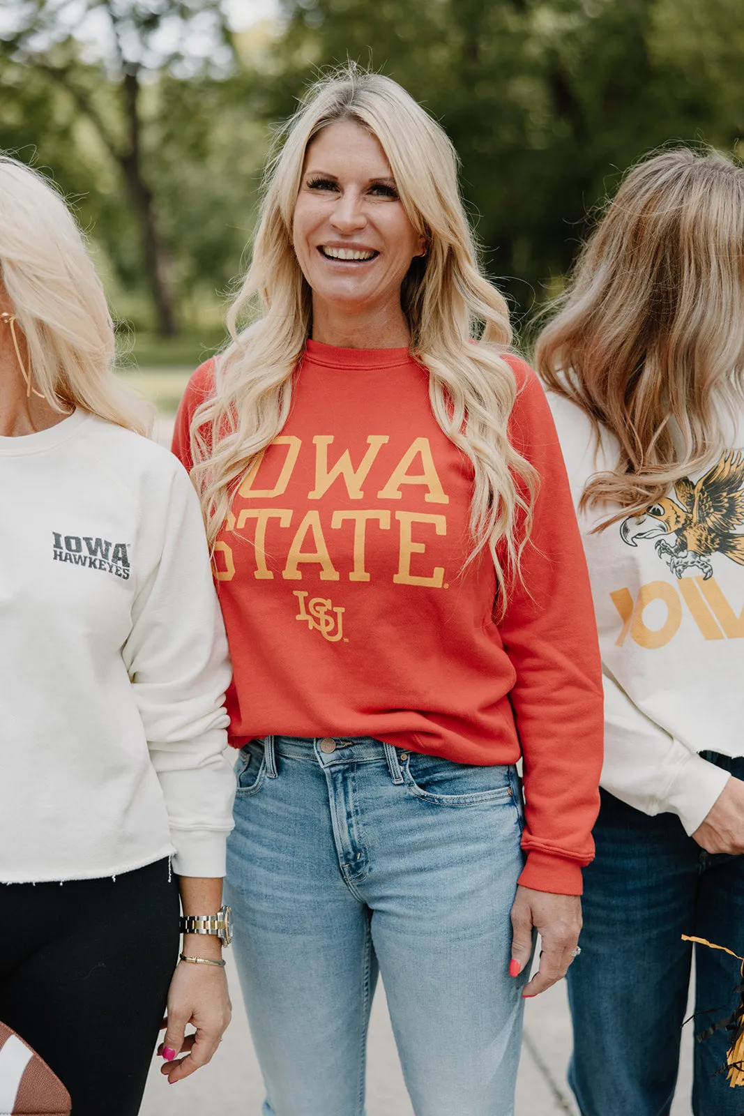 Retro Brand x Blond Genius - Iowa State ISU Cyclones Sweatshirt in Red