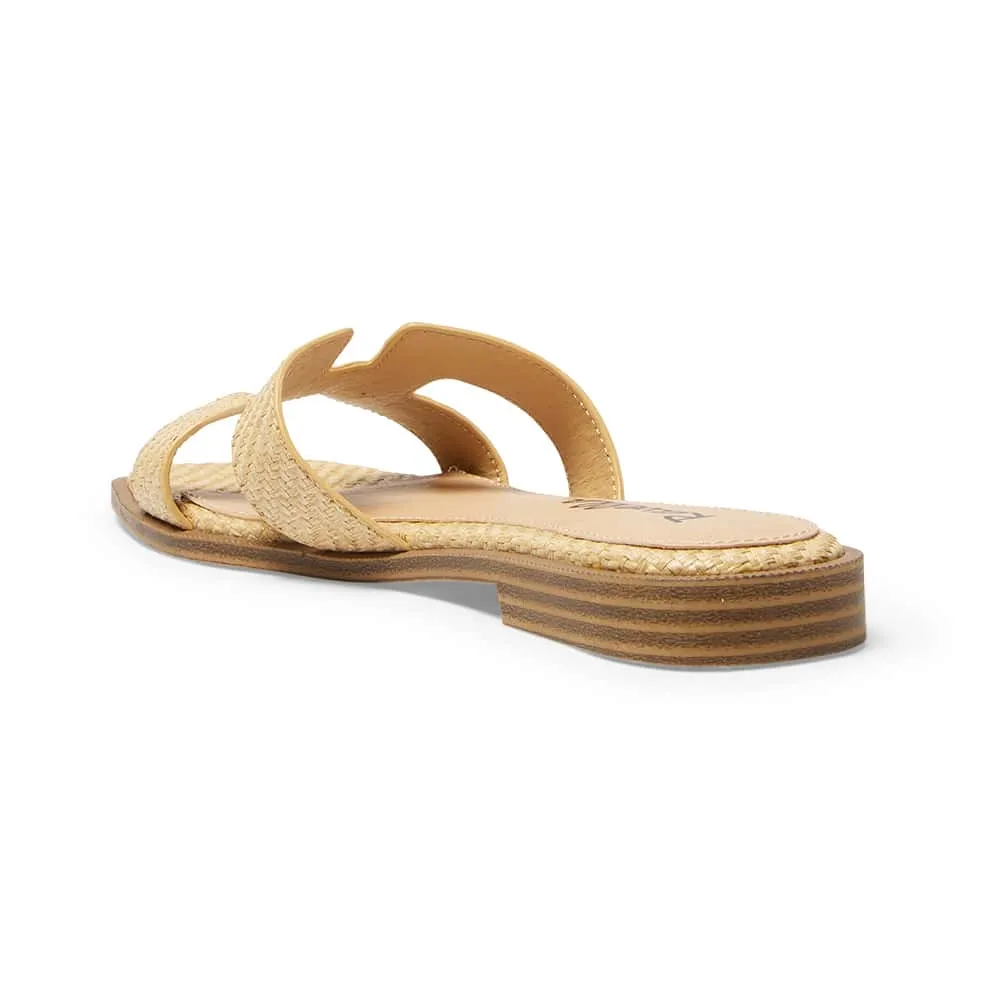 Rhodes Slide in Natural Raffia