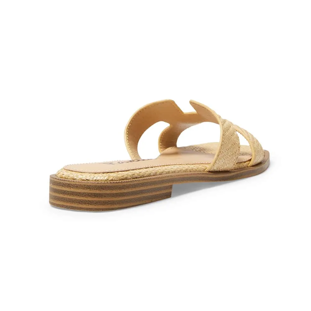 Rhodes Slide in Natural Raffia