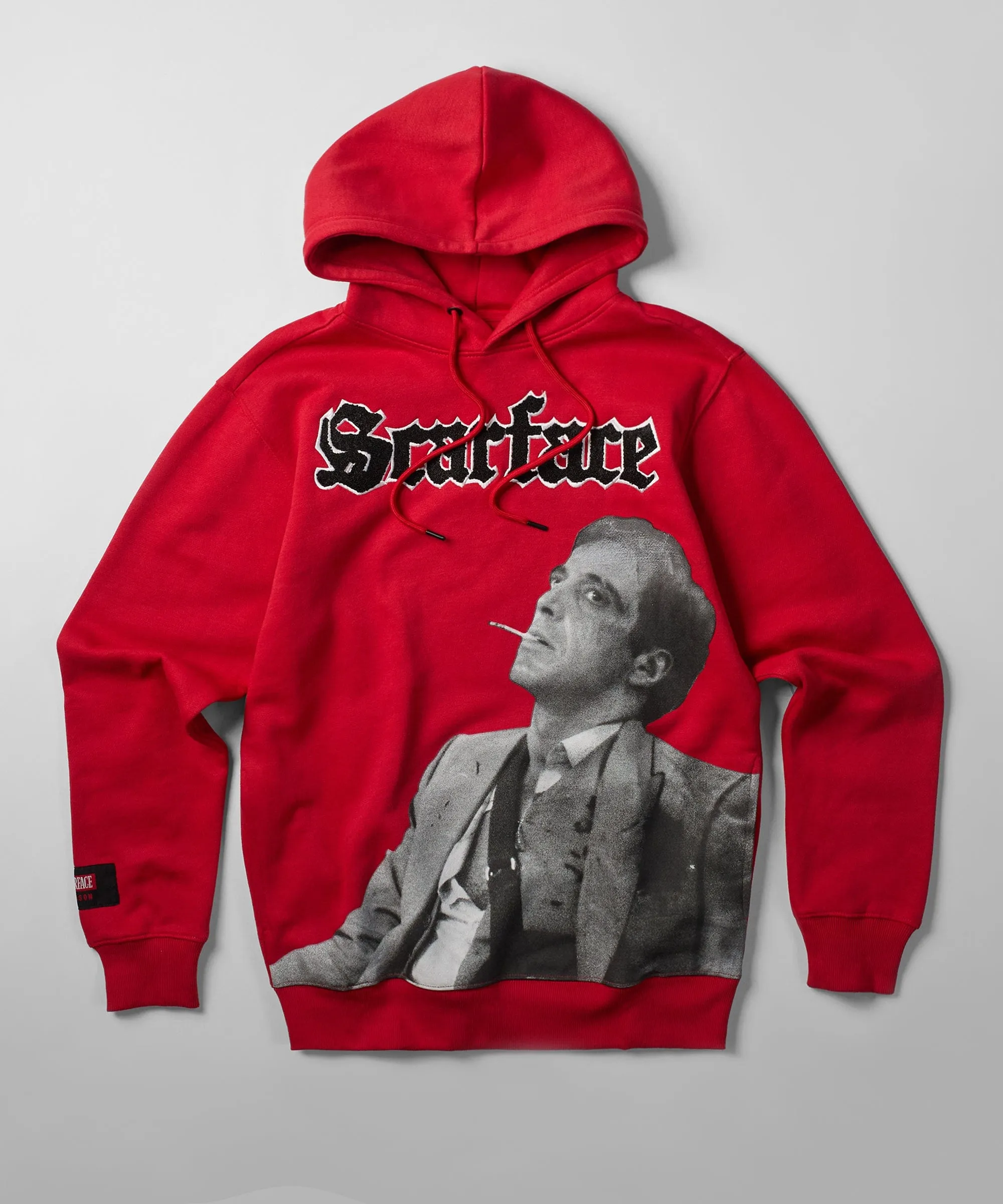 Scarface Old English Chenille Hoodie - Red