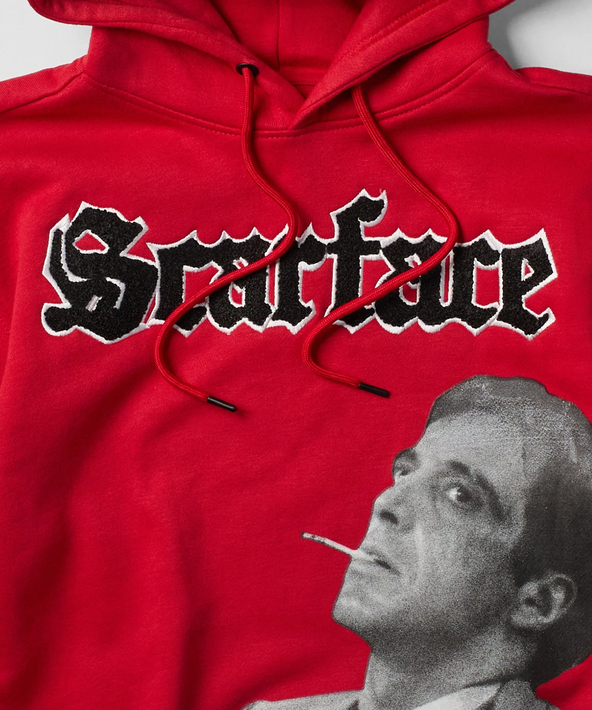 Scarface Old English Chenille Hoodie - Red