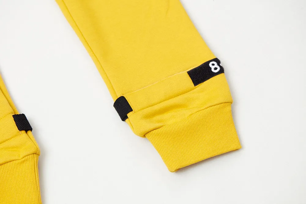 Strapped Up Skinny Fleece Joggers Mustard