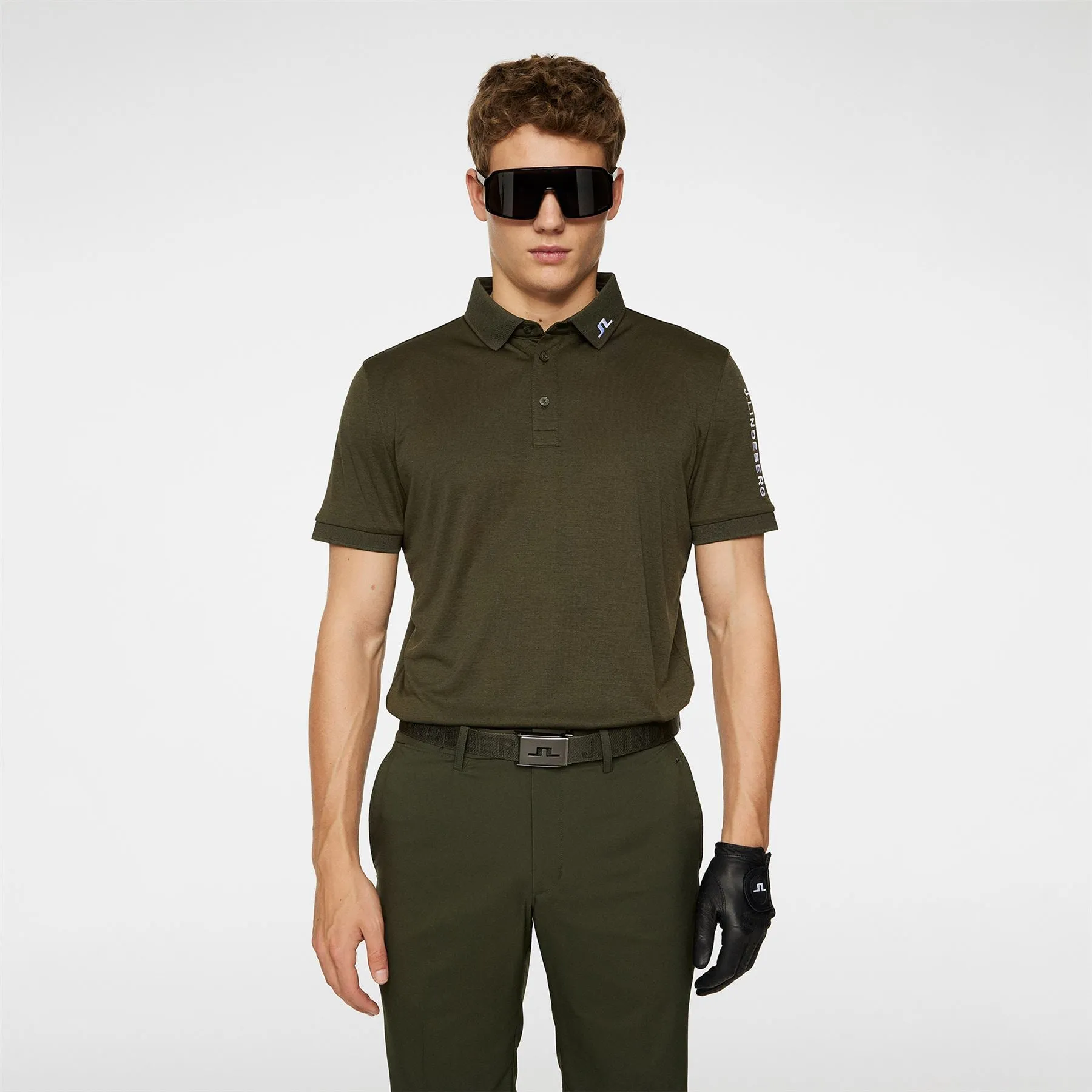 Tour Tech Regular Fit Polo Forest Green Melange - AW24