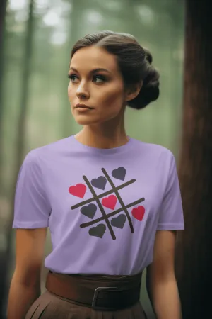 Women's 'Tic Tac Toe' delight cotton T-Shirt